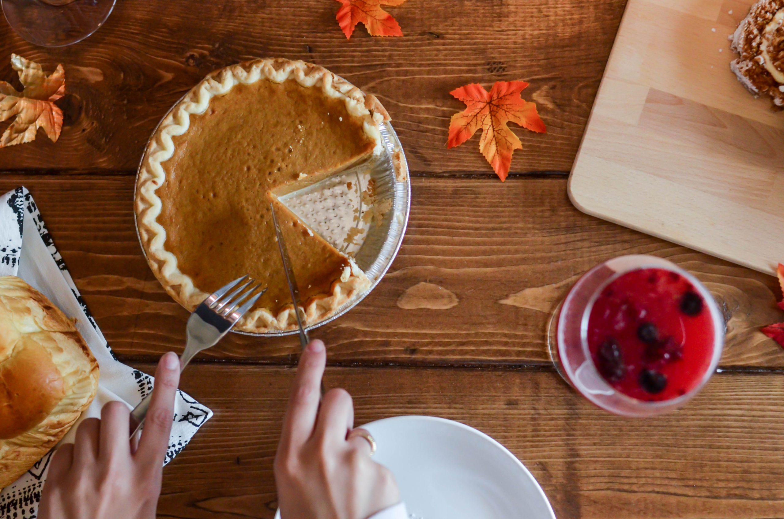 healthy eating Thanksgiving pie