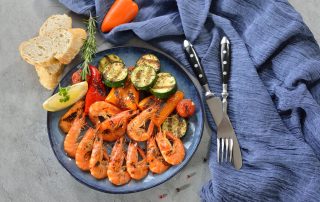 Lemon-Pepper Air Fryer Shrimp and Vegetables (Low-Carb & Quick!)